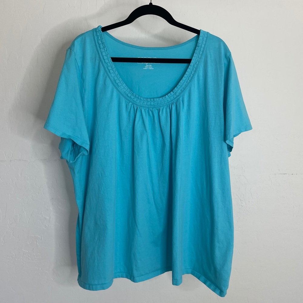 Cacique Baby Blue Sleepwear Top